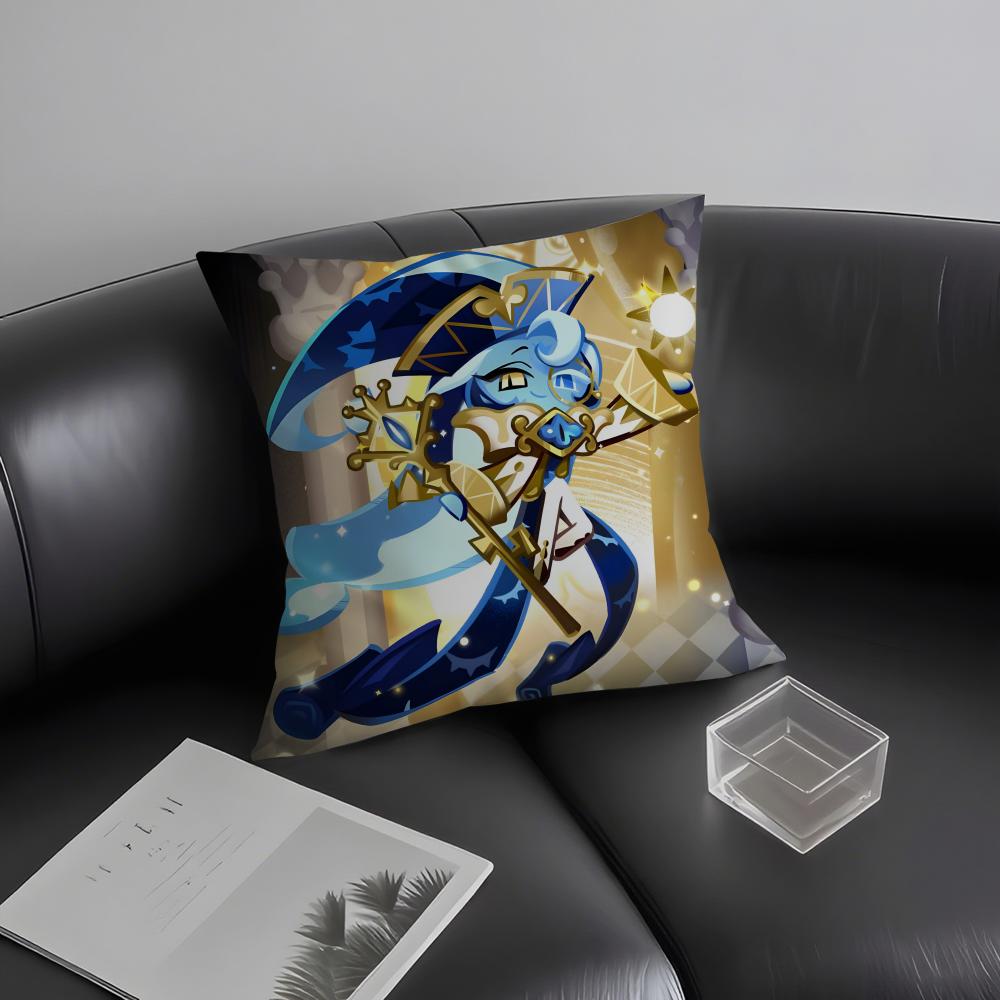 C-Cookie Runn Kingdom Cartoon Cushion Cover Pillowcase Ultra Soft Skin Friendly Fabric Cloud Like Comfort & Concealed Zipper