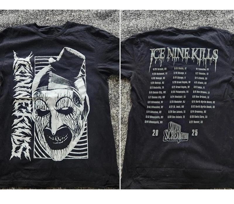 

Reprint Ice Nine Kills band 2 sided 2025 Black T shirt Classic tee Reprint S5XL Unisex T-Shirt XXXL