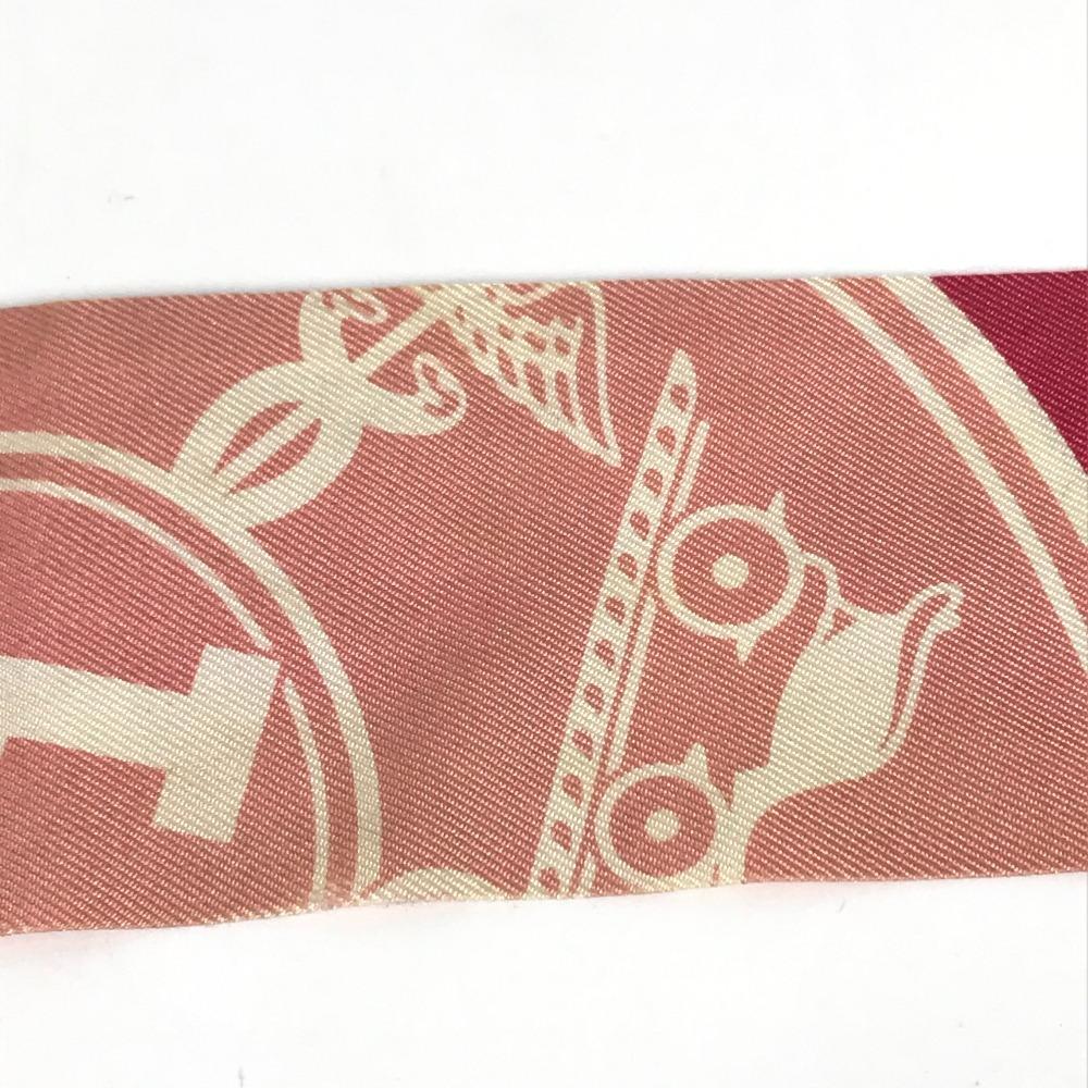 Hermes Twilly Scarf Silk Pink