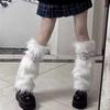 Womens Costume Buckle Faux Furs Warm Fuzzy Leg Warmers/Boot Sleeves/Boot Covers