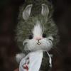 [USED] Matcha Rabbit Plush Toy by an Overseas Artist, Teddy Bear, Rabbit, Handmade