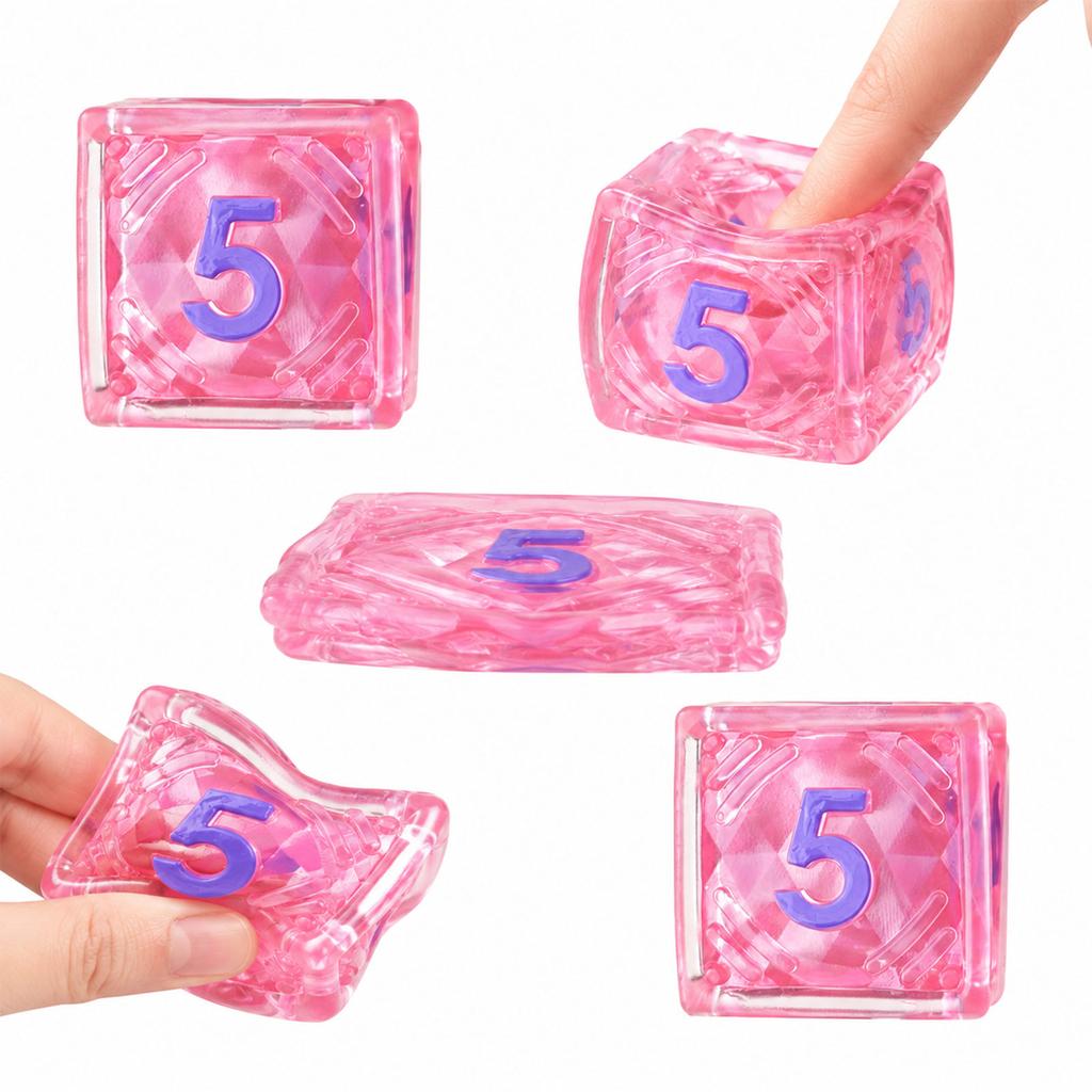 Dice Stress Toy with Slow - Dice Shape Sensory Toy for Kids and Adults