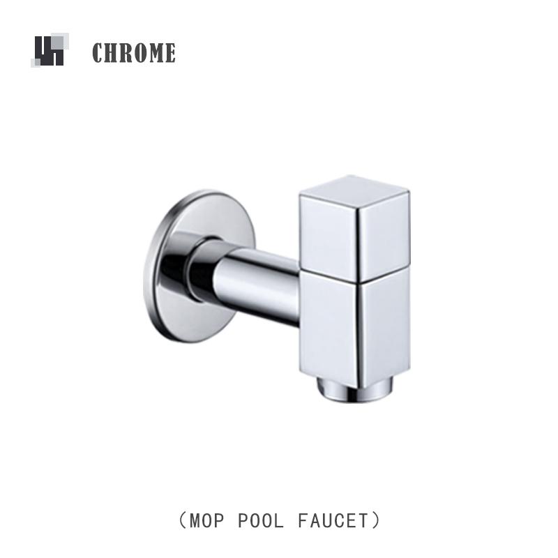 

Смеситель для стиральной машины, кран для мытья сада, швабры, бассейна, квадратный настенный кран для ванной комнаты из цельной латуни, кран для холодной воды