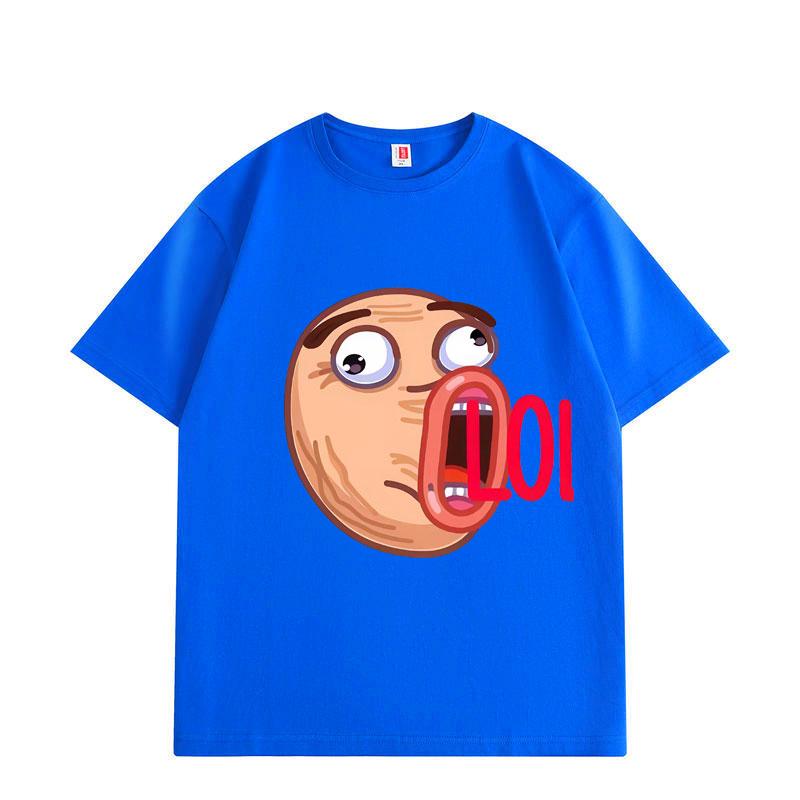30 Classic Memes Animated Emotes T-shirt High Quality Fashion Oversized T Shirts Men Women Cotton Short Sleeve T-shirts