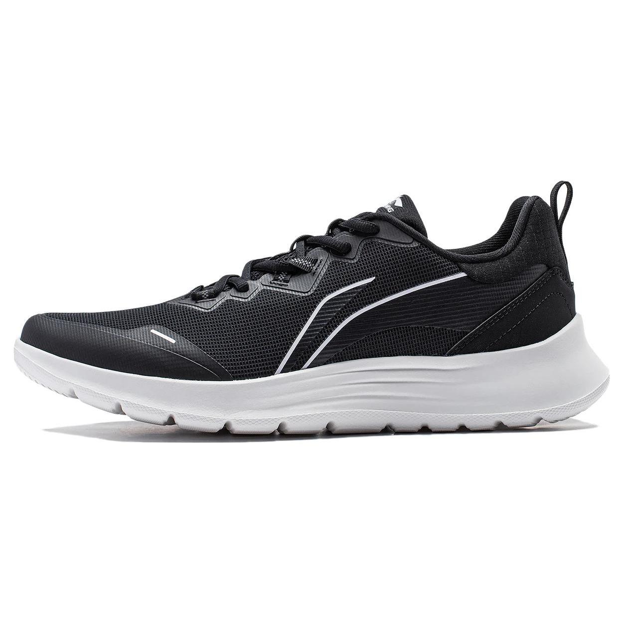 

Li Ning Feather Abrasion Resistant Slip Resistant Low top Running Shoes Men s Black White ARST065-3 40