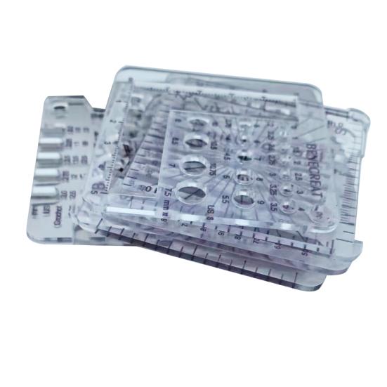 6 Styles Acrylic Knitting Gauge Rulers Crochet Hook And Yarn Wrap Per Inch Guide Knitting Tool for Spinners Yarn Measuring Crochet Accessories