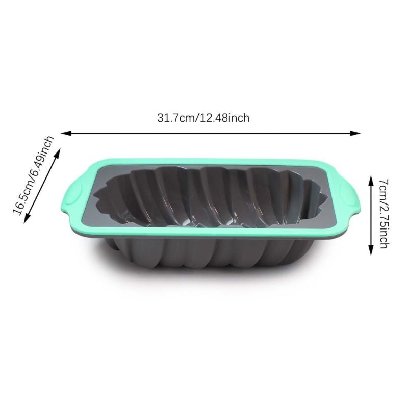 Silicone Baking Tray Multifuntional Cake Baking Molds Striped Shape Cake Pans Striped Baking Pans Suitable for Kitchen