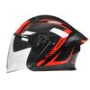 Smart LED Taillight Motorcycle Helmet 3/4 Open Face Men Women All Season ABS Full Protection