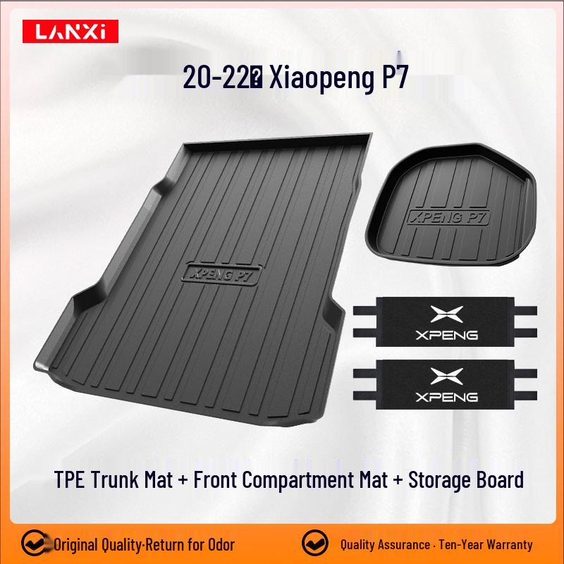 2023 Xiaopeng P7 Trunk Mat & Tail Car Accessory Set for Interior Modification