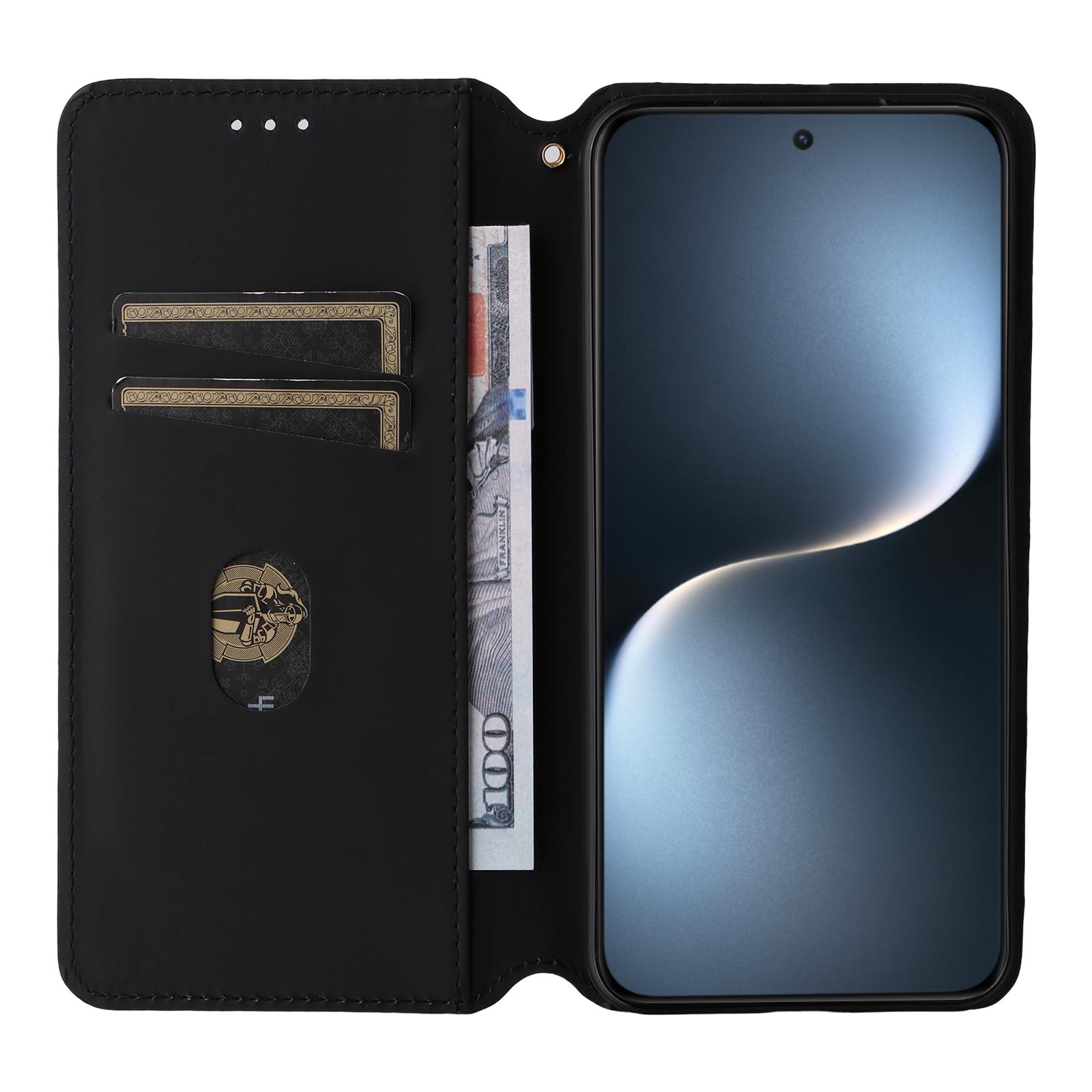 

For Honor Magic7 5G Wallet Case Rhombus Imprinted Leather Phone Cover Blue
