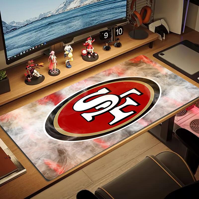 San Francisco 49ers2 Print Cushion Non-slip Laptop Tablet Big Mousepad XXL Mat Mini PC Playmat With Lock edge