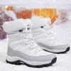 Large Size New Snow Boots for Women, Winter with Added Fleece, Thick Anti Slip Cotton Shoes, Outdoor Midsole Boots