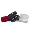 Vintage Velvet Couple Double Slots Ring Box Earrings Box Jewelry Case Storage Gift Box Jewelry Counter Display Gift for Women