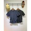 C S In The Room Free jomIng PigmenT ShirrIng Half Sleeve T ShirT 2Color