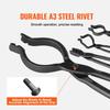 Blacksmith Tongs, 18” 4 PCS, V-Bit Bolt Tongs, Wolf Jaw Tongs, Z V-Bit Tongs and Gripping Tongs, Carbon Steel Forge Tongs with A3 Steel Rivets, for