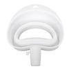 Flour Funnel Foldable Wide Mouth No Spill Silicone Stand Mixer Funnel for Dry Wet Ingredients White