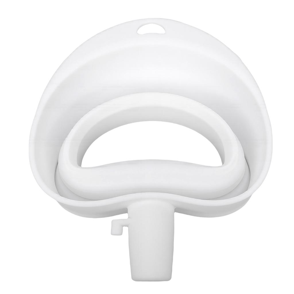 Flour Funnel Foldable Wide Mouth No Spill Silicone Stand Mixer Funnel for Dry Wet Ingredients White