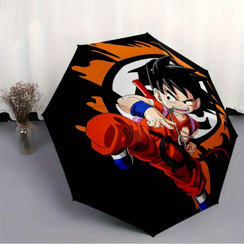 Goku Balls Goku Saiyan Automatic Open Umbrella Compact Foldable Design, Durable Fabric for Casual Birthdays, Christmas s a0820081