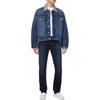 Calvin Klein 80s Casual Comfortable Simple Long Sleeve Denim Jacket Men jackets Dark-Blue 4RB990G-RG8