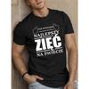 Fun Polish Men's Short Sleeve T-shirt Summer T-shirt Top Round Neck, Relaxed Fit, Oversized, Cool, Casual, and Fashionable