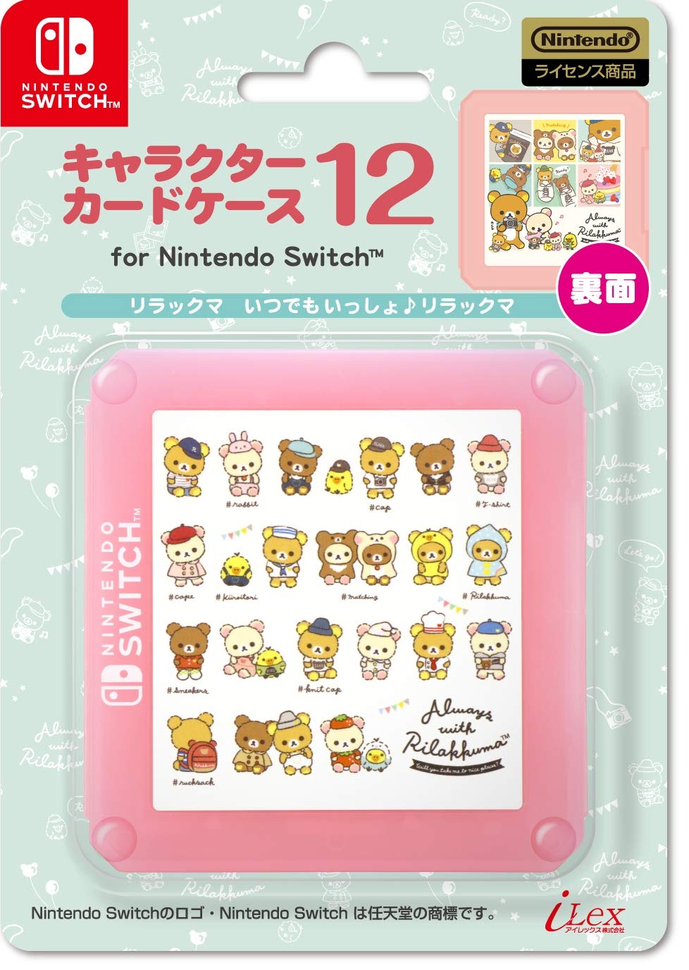 

Лицензированный чехол для карт персонажей 12 для Nintendo SWITCH Switch [продукт Nintendo] Rilakkuma (Всегда вместе Рилаккума) -