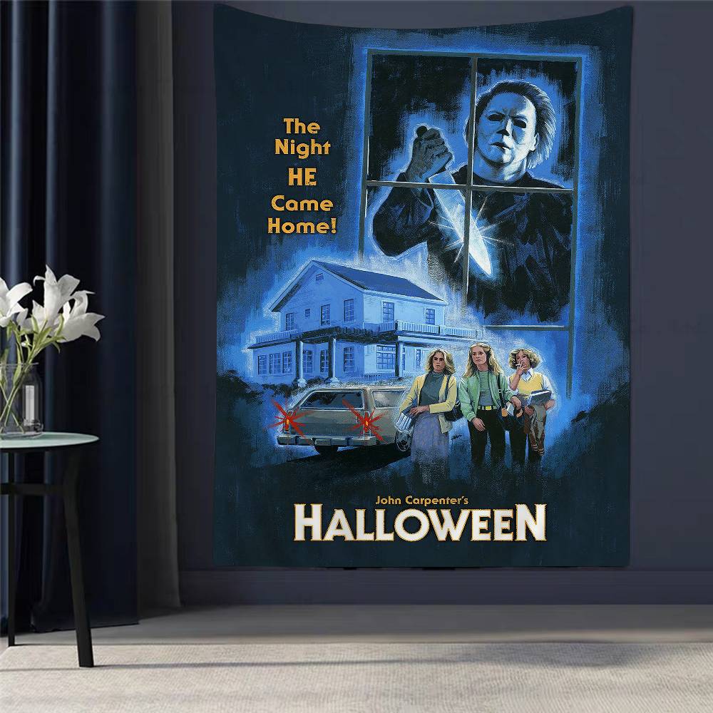 Classic Horror Movie Characters Michael Myers Halloween DIY Wall Tapestry Art Science Fiction Room Home Decor Wall Art Decor