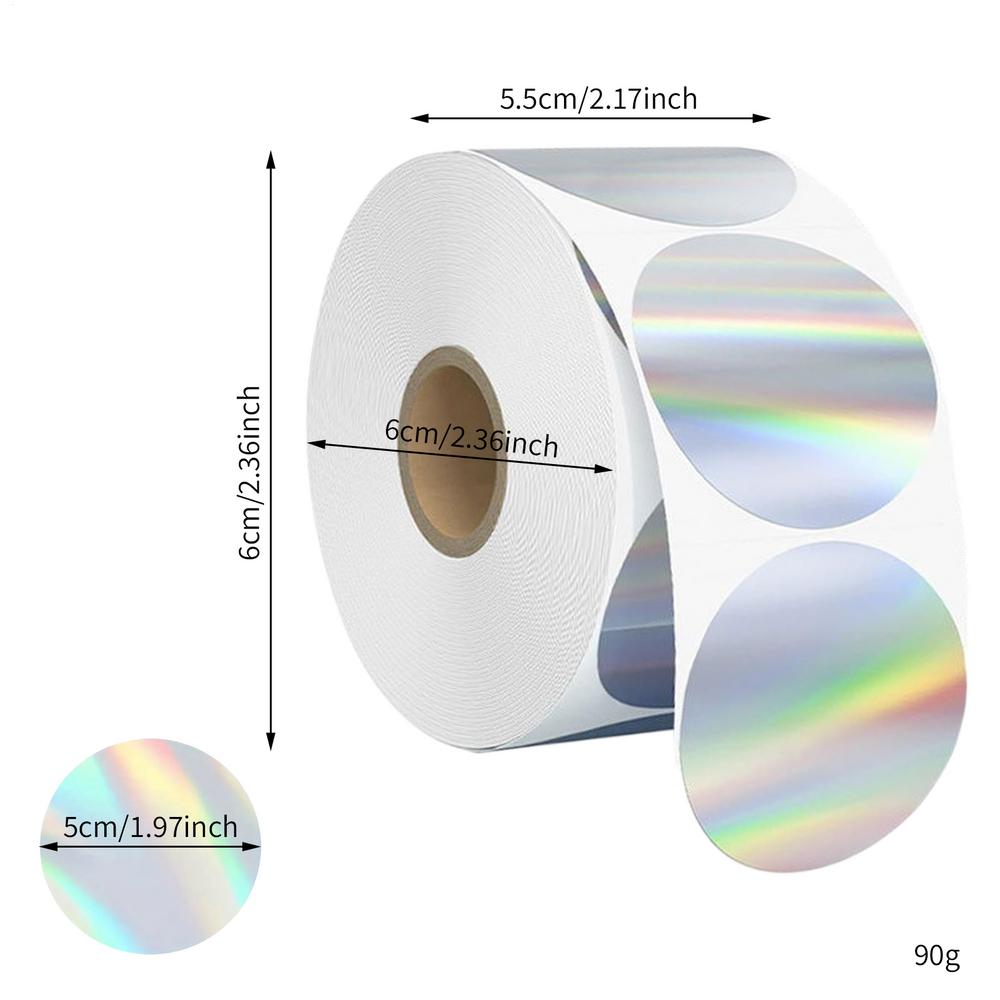 Round Thermal Labels Round Blank Printing Logo Stickers Direct Thermal Printing Labels For Crafts Shipping Package Business Home