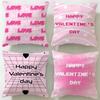 Classic Holiday Valentines Day Cushion Cover Soft  EasyWash Pillow Case  Versatile for Couch Bed Travel and Office