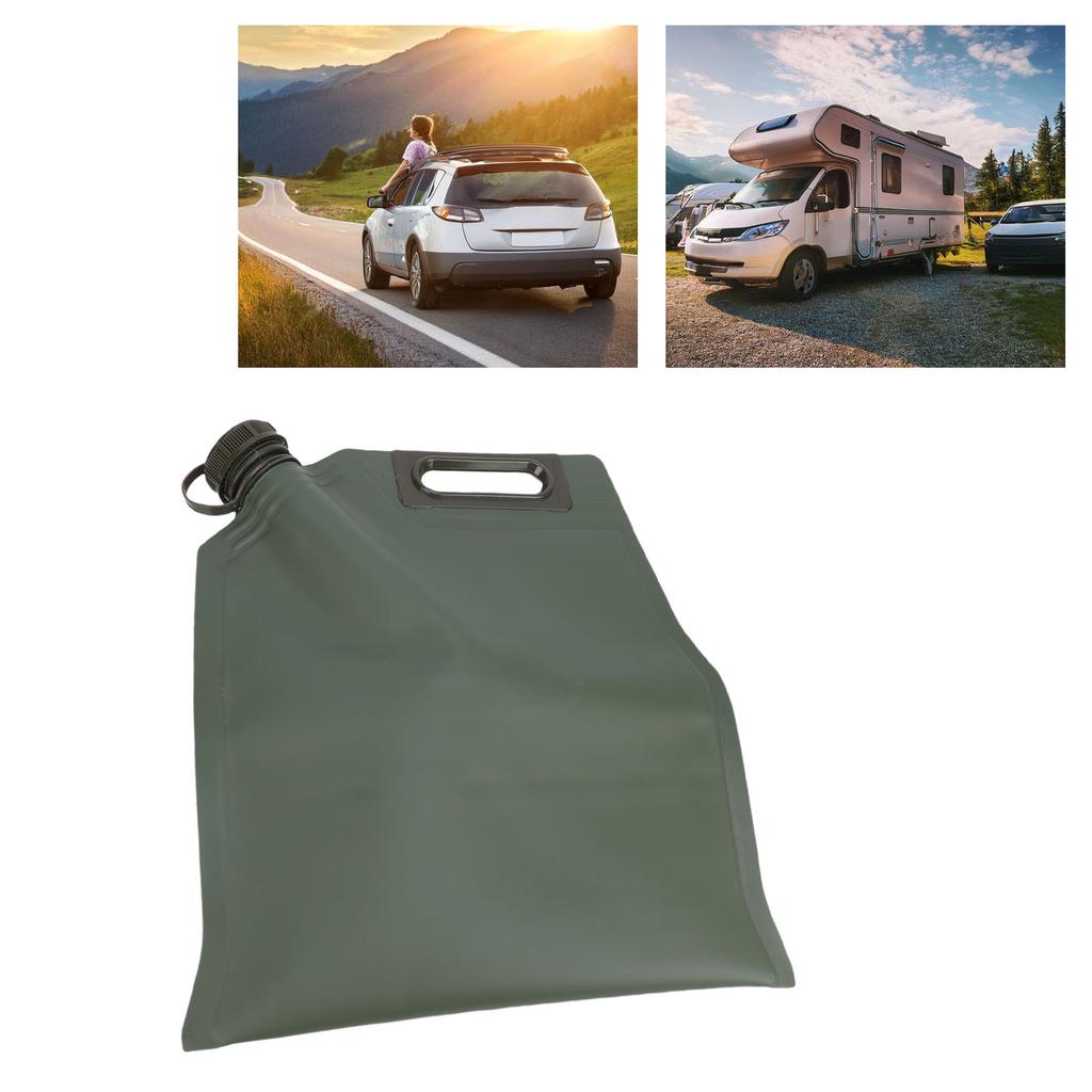 Gas Bladder TPU Leakproof Portable Handheld Gas Container Foldable Vehicle Oil Transfer Bag for Drivers Motorcycles SUVs Road Trips Green