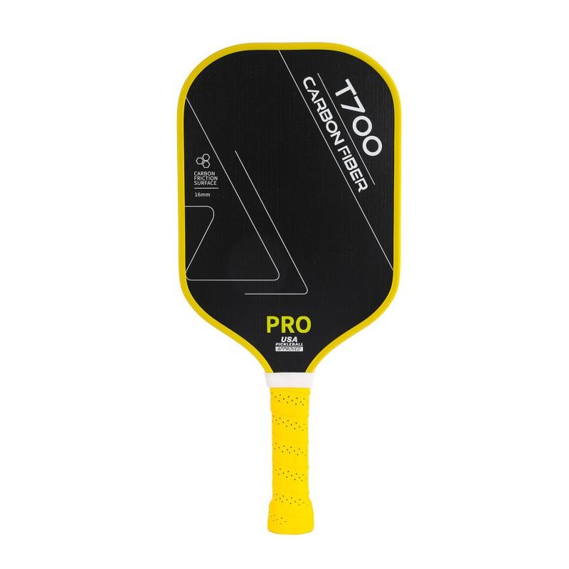 T700 Carbon Fiber Pickleball Paddle Set 16mm Yellow DIY Professional Equipment