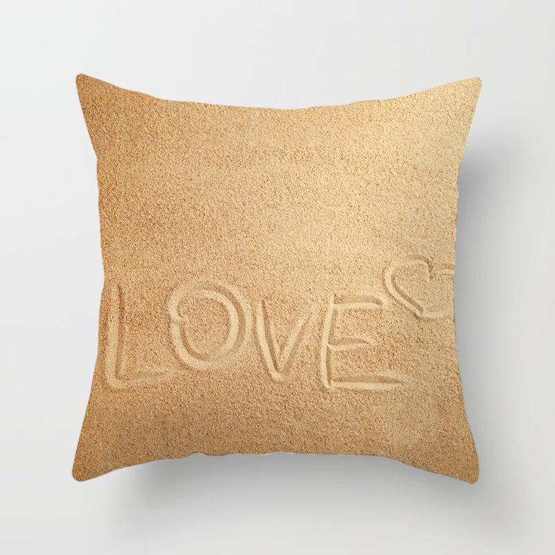 Putetrekk i serien Strandlandskap Hjemmekontordekorasjon Putetrekk