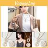 Elegant Long Princess Necklace For Women With Coin Pendant And Stylish Charm For Fashion Lovers