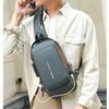 Men's Single Shoulder Crossbody Bag with Combination Lock and USB Port