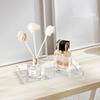 Perfume Display Makeup Organizer Fan-shaped Scalloped Edge Premium Acrylic Smooth Edges Scratch-resistant Finish