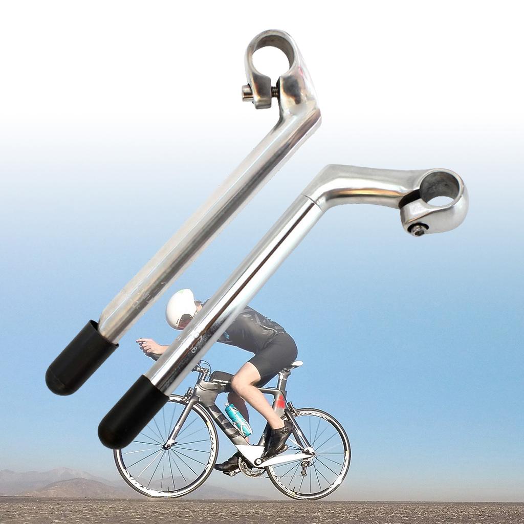 Cycling Handle Handlebar Stem Aluminum Alloy Gooseneck Riser Stem With 22.2mm Threaded Tube Easy To Installation
