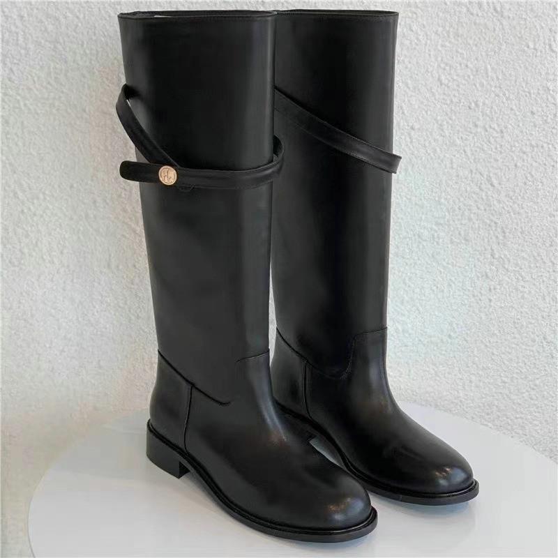 2026 Women Leather Knight Boots High