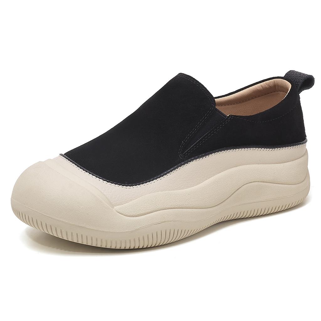 Loafers Woman Sports Style Comfortable Platform Casual Shoes Women's Casual Shoes Genuine Leather Baskets Femmes Scarpe Donna