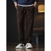 Light Luxury Old Money Style Acetate Merino Wool Straight-Leg Knit Casual Pants for Men, Spring and Autumn Pants, Export Men's Long Pants