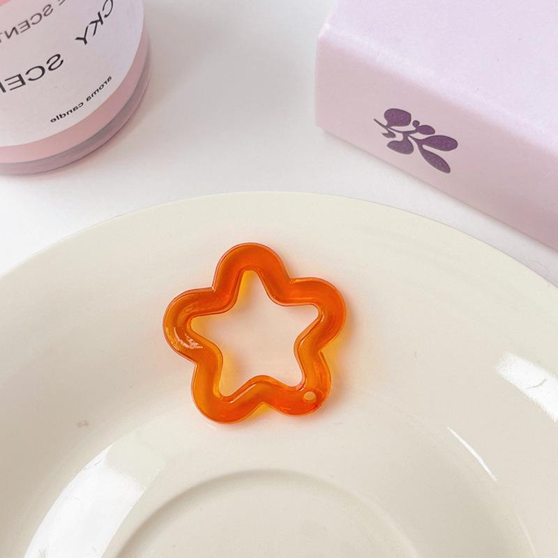 Transparent Acrylic Star Charm for Earrings, Phone Cases, and Keychains