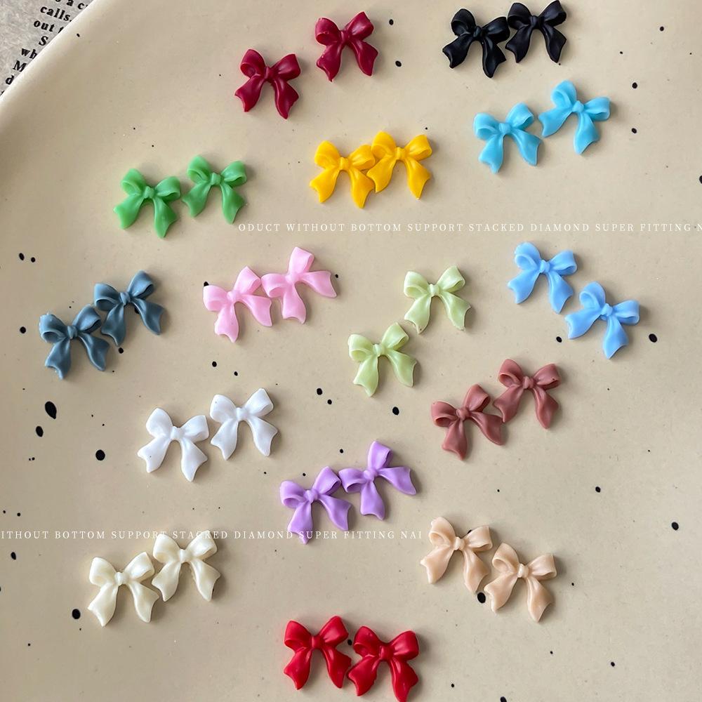 Internet Celebrity Hot Bow Nail Accessories Japanese Sweet Simple Three-dimensional Ribbon DIY