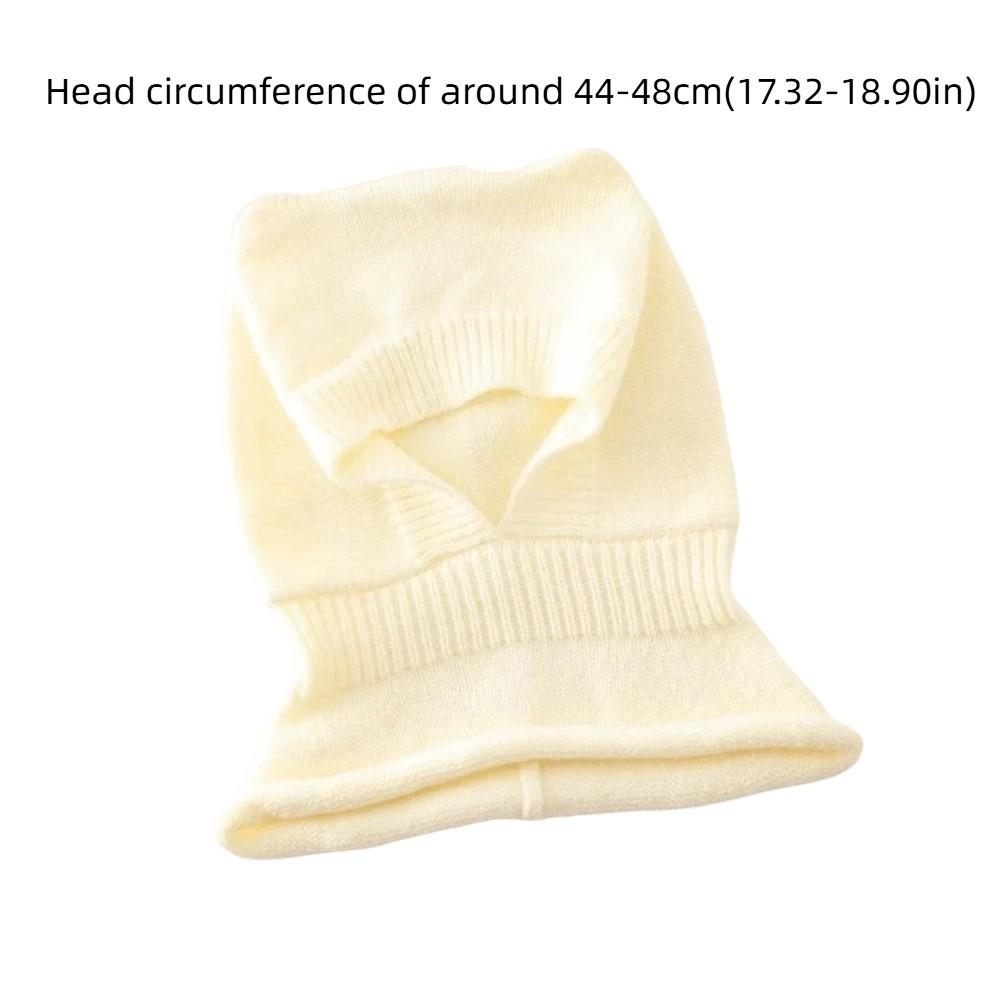 Ear Protection Baby Balaclava Hat Solid Color Knit Cap Scarf New Winter Toddler Hat Boy Girl
