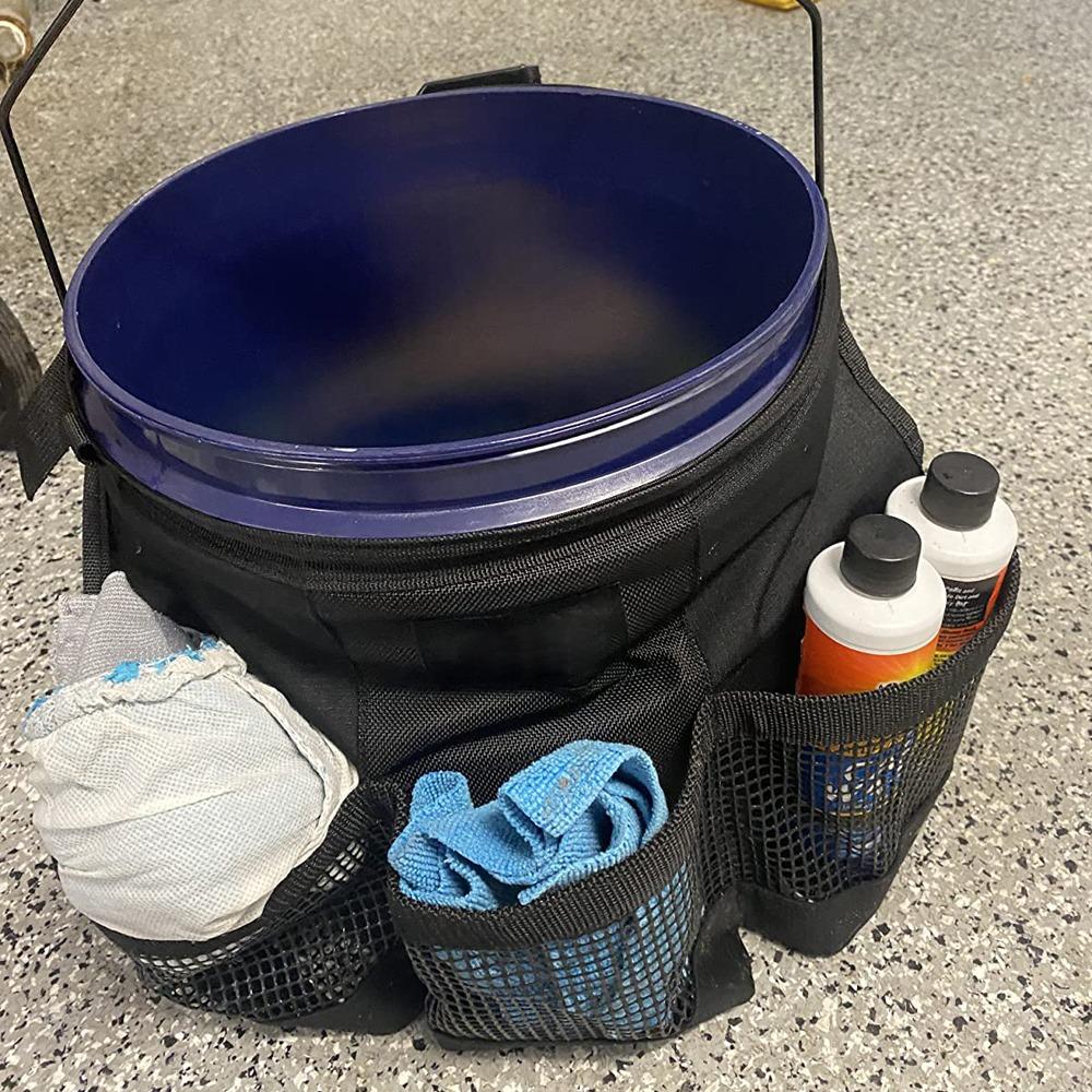 with Mesh Fishing Bucket Organizer Waterproof Bucket Accessories Bag for 5 Gallon Bucket Garden
