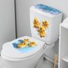Cartoon Playing Water Duck Toilet Sticker Self-Adhesive Beautify Home Bathroom Decoration