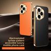 For Huawei Honor 400 Pro Case Luxury PU Leather Skin Plating Lens Protective Back Cover Case For Honor 400 400Pro Phone Shell