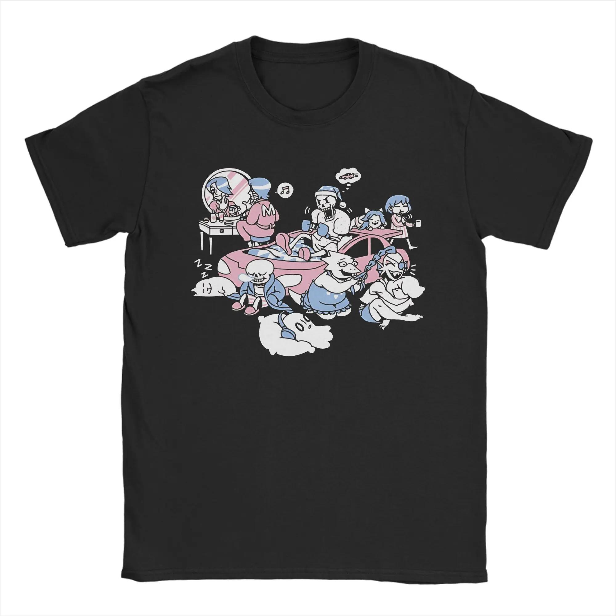 Funny Characters Road Trip Group Graphic Tee Soft Cotton Short Sleeve Tshirt For Unisex S