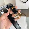 New Women's 2.5 Triomphe Pin Buckle Calfskin Belt - Versatile Fashion Accessory with Gift Packaging