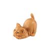 Hand-carved Animal Figurine Handmade Wooden Kitten Ornament Crafts Tea Pet Kids