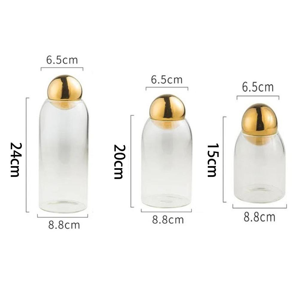 

Clear Tea Coffee Sugar Canister Glass Food Container New Food Storage Jar Sugar M золотой