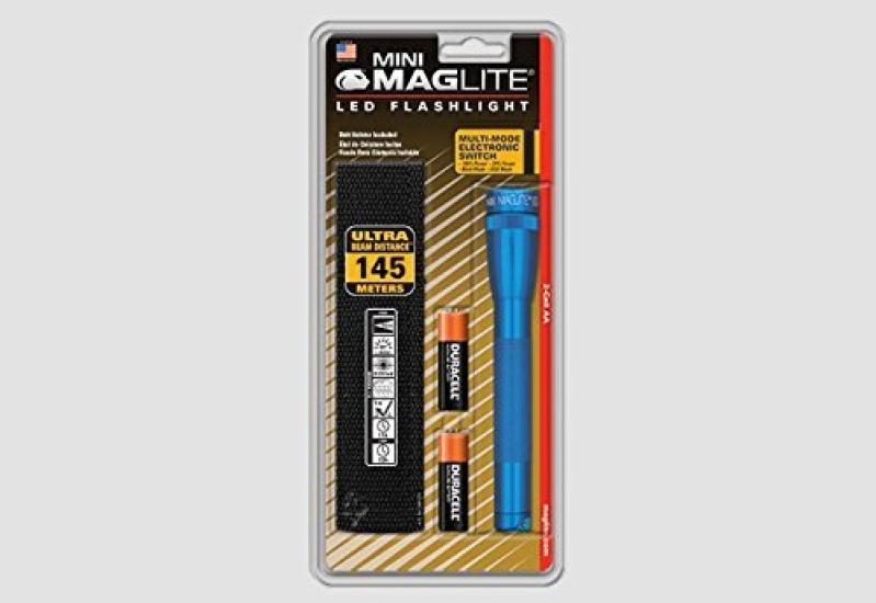 

Mini Maglite 2 x AA batteries SP2211H MINI 2AA Cell LED FLASHLIGHT Blue MAG-LITE [Used]