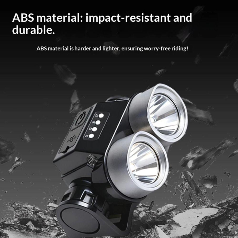 Rainproof Design LED Bike Headlamp IPX6 Waterproof Cycling Headlight  Mountain Bike